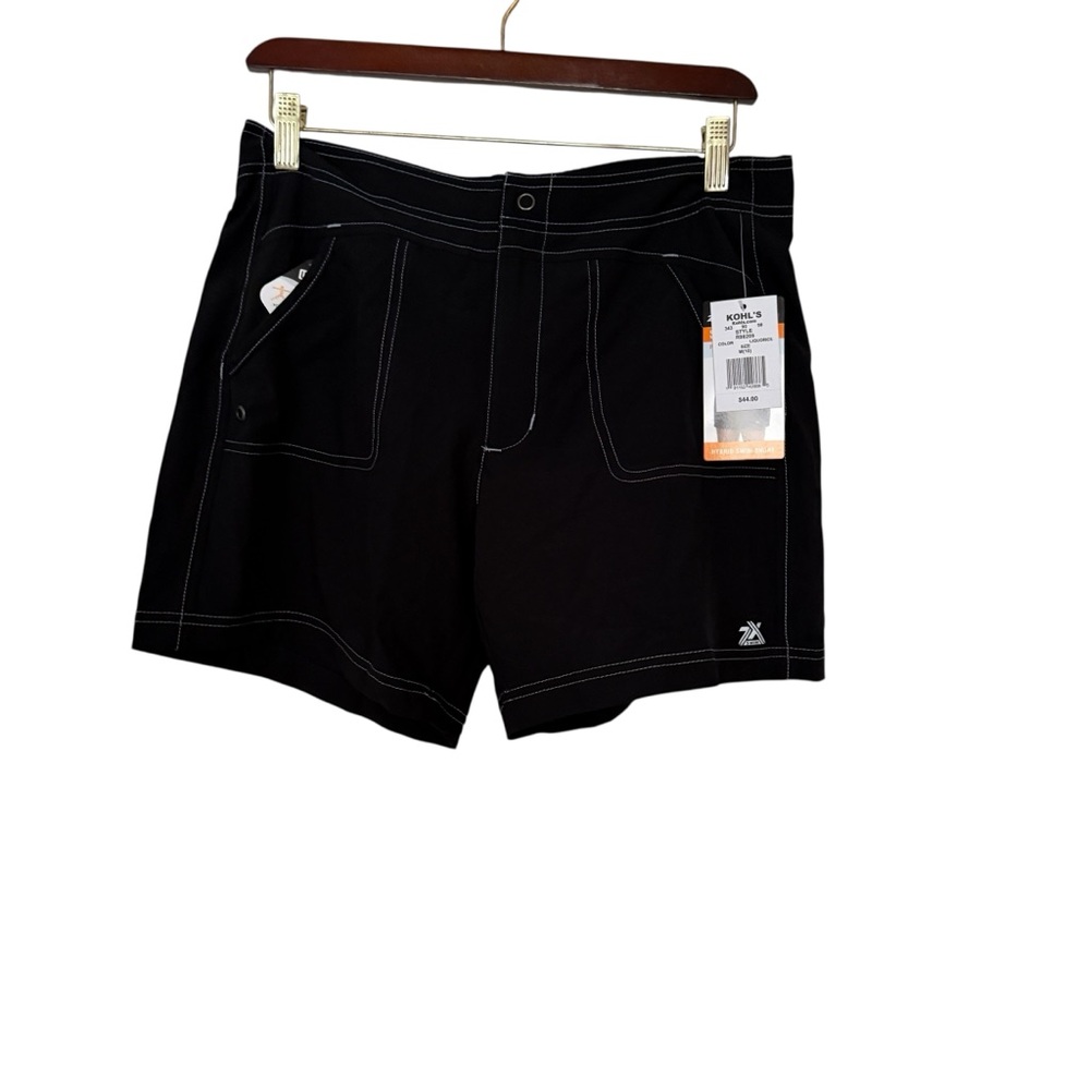ZeroXposur Woman's Size M Black Athletic Hybrid Swim Shorts Sportswear Workout